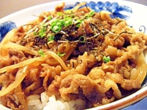 お手軽♪牛もやし丼